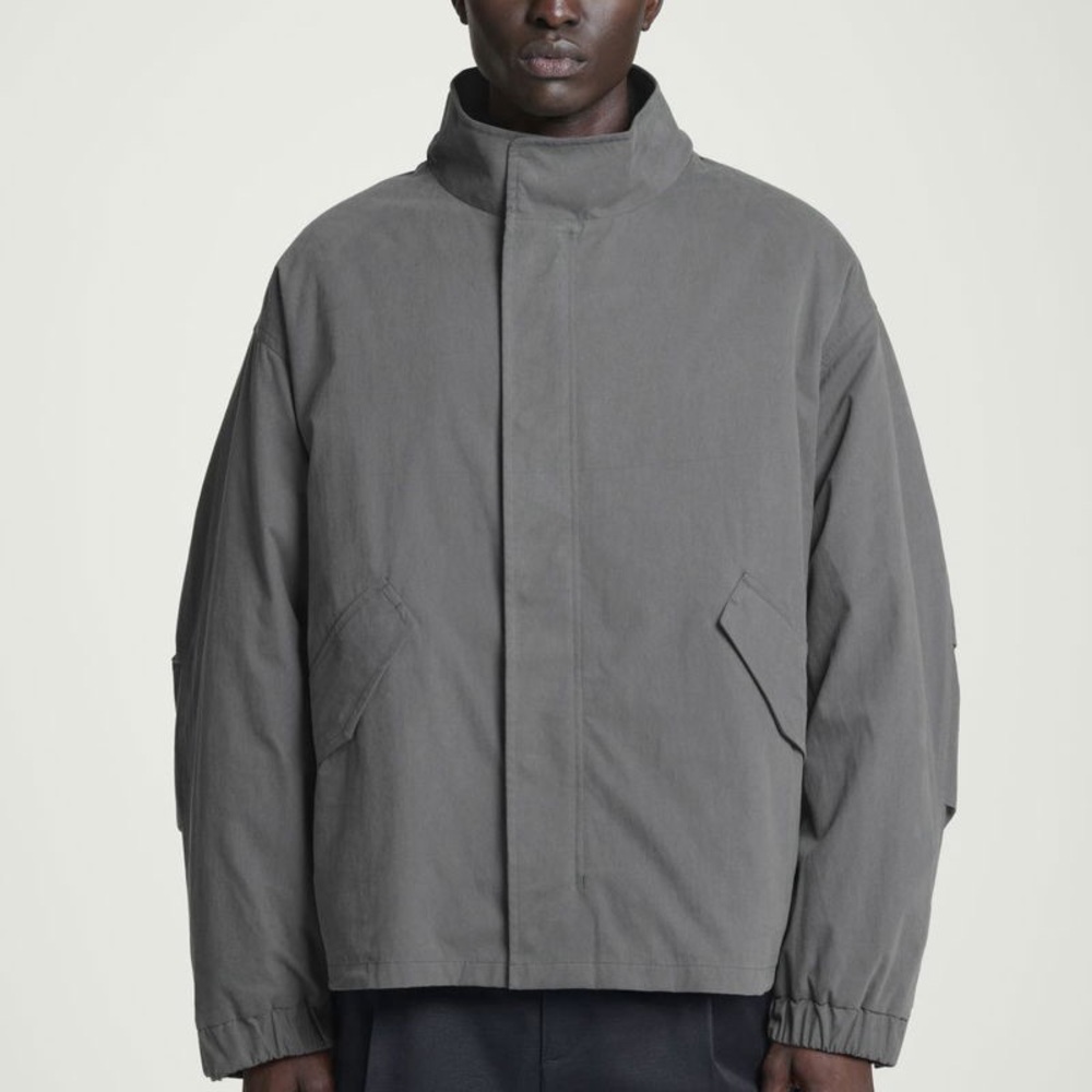COS Oversized Hooded Bomber Jacket – Storm